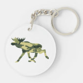 Moose / Elk Woodland Camouflage / Camo Sleutelhanger (Achterkant)