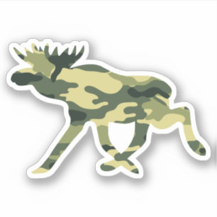 Moose / Elk Woodland Camouflage / Camo Sticker