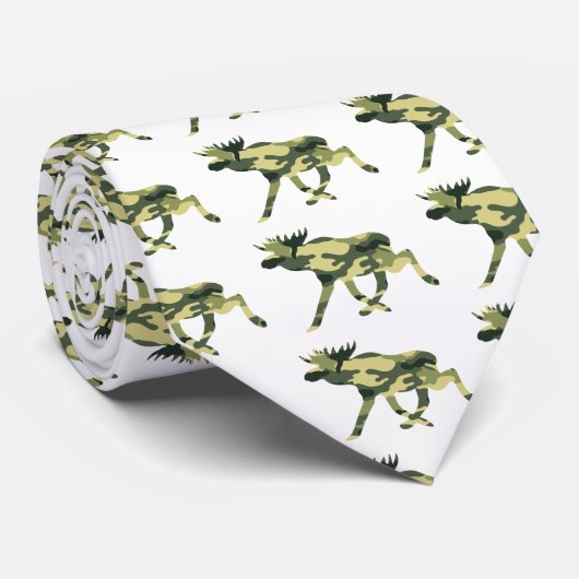 Moose / Elk Woodland Camouflage / Camo Stropdas (Opgerold)