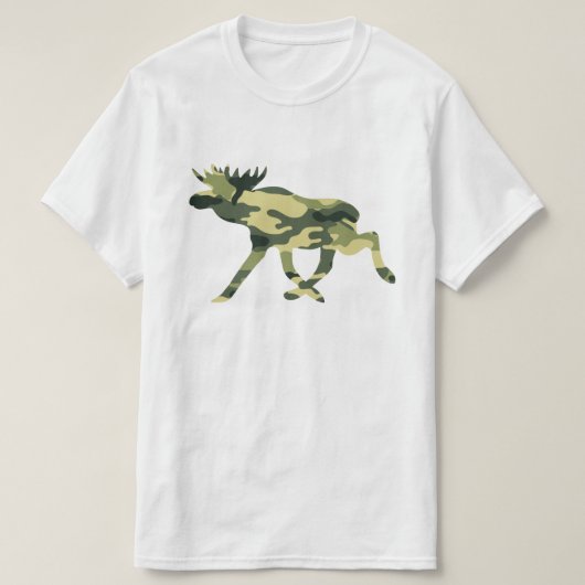 Moose / Elk Woodland Camouflage / Camo T-shirt (Design voorkant)