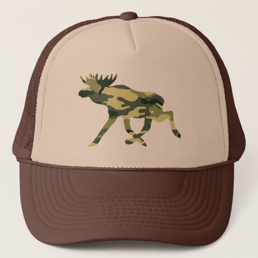 Moose / Elk Woodland Camouflage / Camo Trucker Pet (Voorkant)