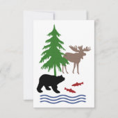 Moose en Beer Patroon Kaart (Voorkant)