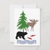 Moose en Beer Patroon Kaart (Achterkant)