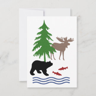 Moose en Beer Patroon Kaart