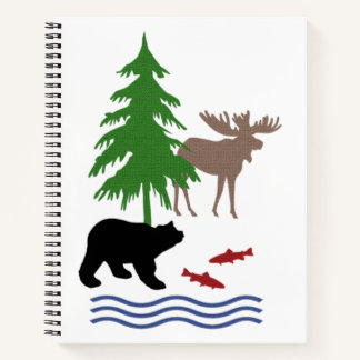 Moose en Beer Patroon Notitieboek