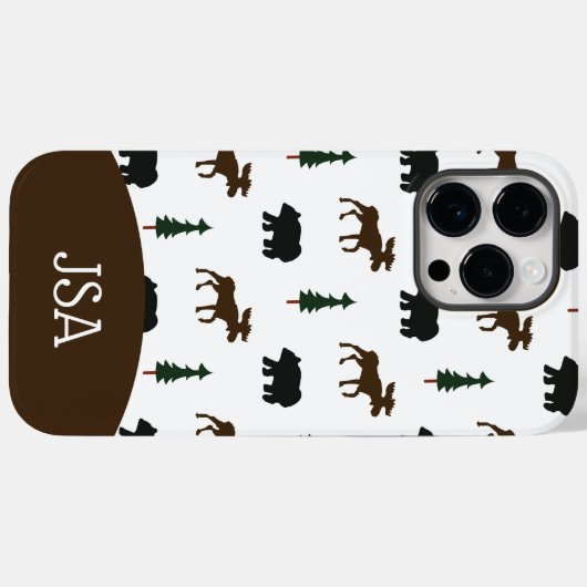 Moose en Beer Robuuste mobiele telefoondraagtas, m Case-Mate iPhone Case (Achterkant (horizontaal))