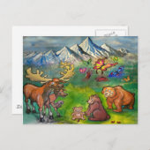 Moose en Beren Briefkaart (Voorkant / Achterkant)