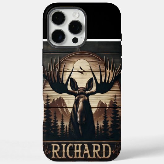 Moose en bergen teken Case-Mate iPhone case (Achterkant)