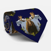 Moose en berggeiten stropdas (Opgerold)