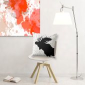 Moose en Birch Tree Pillow Kussen