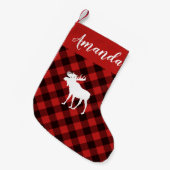 Moose en Buffalo Red en Black Plays Kerstmis Kleine Kerstsok (Voorkant (Hangend))