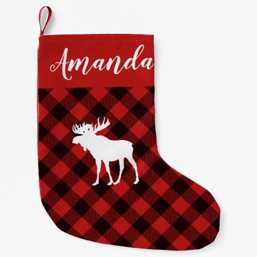 Moose en Buffalo Red en Black Plays Kerstmis Kleine Kerstsok (Voorkant)