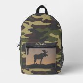 Moose en Camo Bedrukte Rugzak (Voorkant)