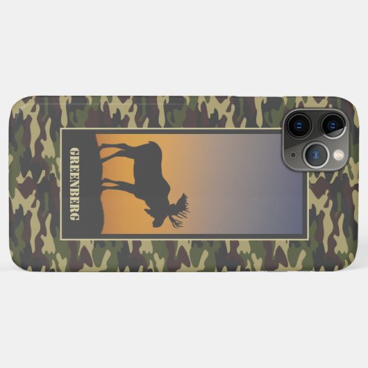 Moose en Camo Case-Mate iPhone Case (Achterkant (horizontaal))