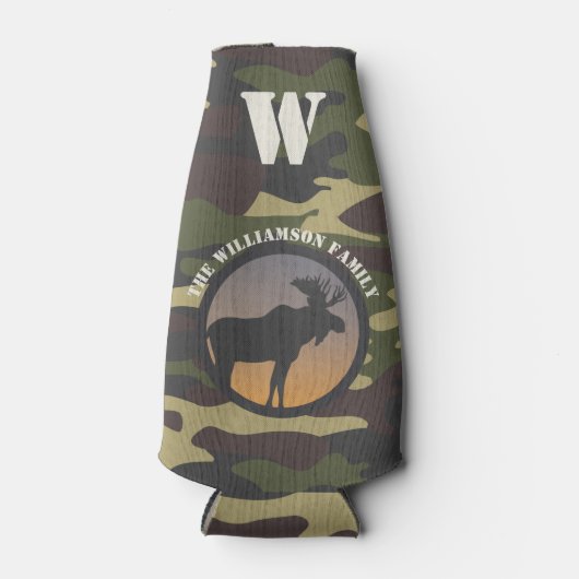 Moose en Camo Flesjeskoeler (Voorkant)