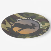 Moose en Camo Papieren Bordje (Gekanteld)