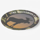 Moose en Camo Papieren Bordje (Gekanteld)