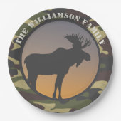 Moose en Camo Papieren Bordje (Voorkant)