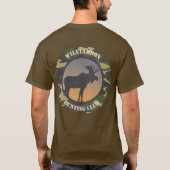 Moose en Camo Round Design T-Shirt (Achterkant)