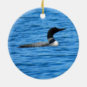 Moose en Loon Keramisch Ornament (Achterkant)