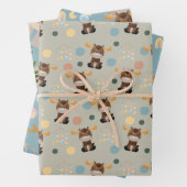Moose en Mobiel baby shower inpakpapier vellen (In situ)