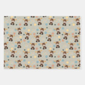 Moose en Mobiel baby shower inpakpapier vellen (Voorkant)