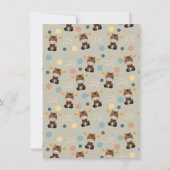 Moose en Mobiele baby douche uitnodigingen (Achterkant)