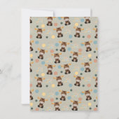 Moose en Mobiele baby douche uitnodigingen (Achterkant)