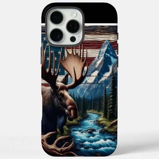 Moose en Mountain Creek Case-Mate iPhone Case (Achterkant)