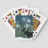 Moose en Snowflake Forest Speelkaarten (Achterkant)