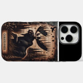 Moose en sterren aangepaste houten teken Case-Mate iPhone case (Achterkant (horizontaal))
