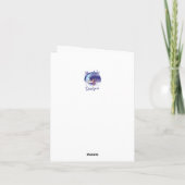 Moose en verjaardagstaart Schattige Moose Bedankkaart (Achterkant)