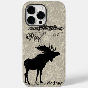  Moose- en Wolf-houtkorfoon Case-Mate iPhone 14 Pro Max Hoesje