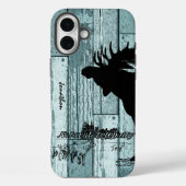  Moose en Wolf Wildlife iphone 5 Hoesje (Achterkant)
