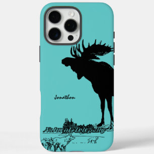  Moose en Wolf Wildlife Kies Kleur iPhone 16 Pro Max Hoesje