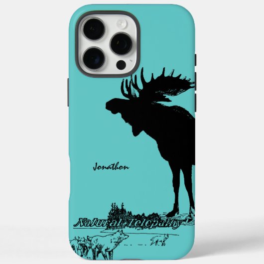  Moose en Wolf Wildlife Kies Kleur Case-Mate iPhone Case (Achterkant)