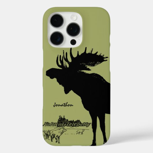  Moose en Wolf Wildlife Kies Kleur Case-Mate iPhone Case (Achterkant)