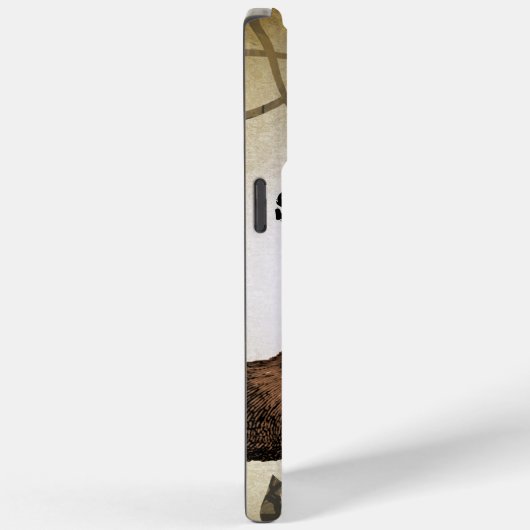 Moose Faded Damask Burnt Vines iPhone Case (Achterkant / Rechts)