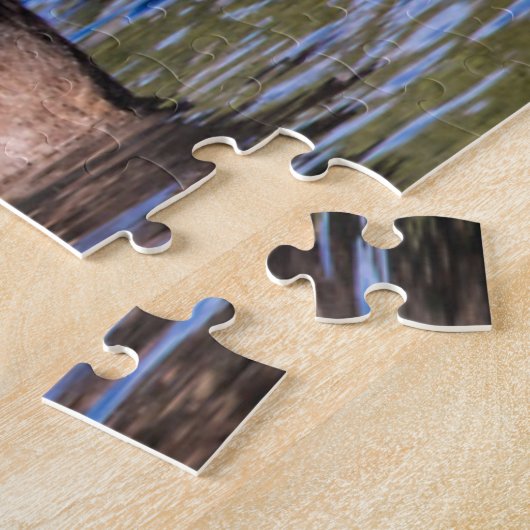 Moose Feeding in Glacier National Park, Montana Legpuzzel (Zijkant)