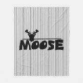 Moose Fleece Deken (Voorkant)