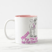 Moose for the Cure Coffee Mok (Links)