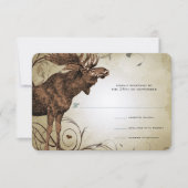  Moose Forest Lodge Ranch Wedding RSVP (Voorkant)