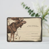  Moose Forest Lodge Ranch Wedding RSVP (Staand voorkant)