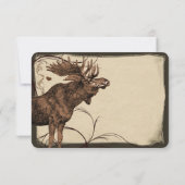 Moose Forest Lodge Ranch Wedding RSVP (Achterkant)