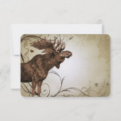 Moose Forest Lodge Ranch Wedding RSVP (Achterkant)