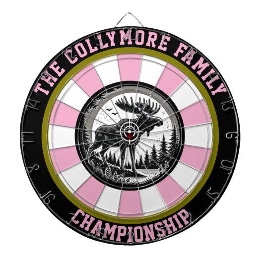 Moose Forest Precision Target Art Dartbord (Voorkant)