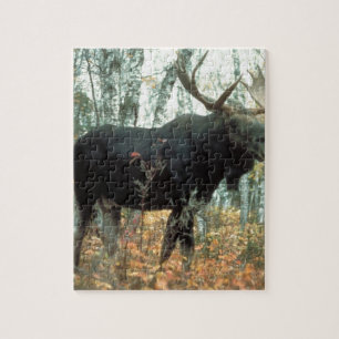 Moose Forest Trees Park Animal Wildlife Art Legpuzzel