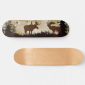 Moose Forest Wildlife Scene Skateboard (Horizontaal)