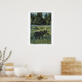  Moose foto Poster (Keuken)