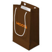 Moose Gift Bag Klein Cadeauzakje (Voorkant Gekanteld)